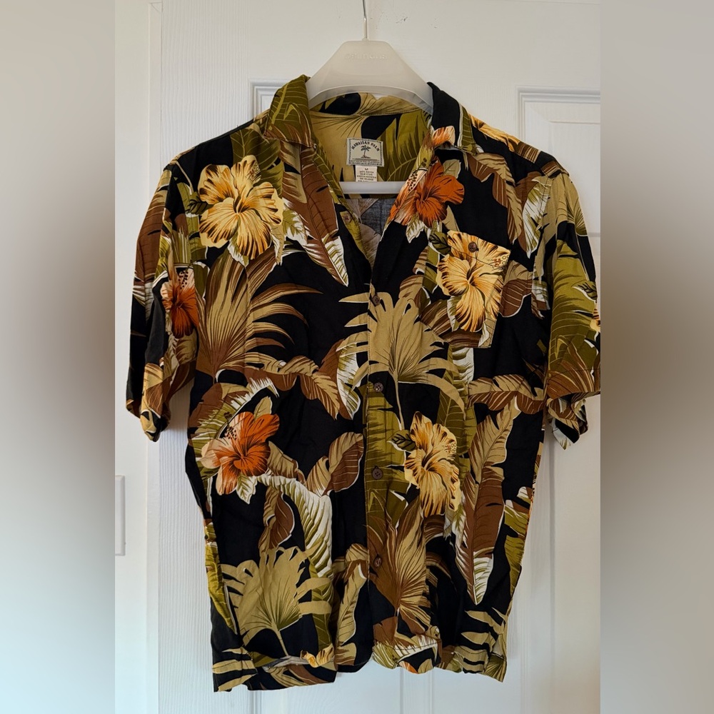Vintage Tropical Floral Men's Shirt